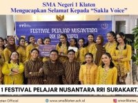 Kembali Menorehkan Prestasi, Juara 1 Festival Pelajar Nusantara RRI Surakarta 2023
